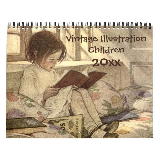 Vintage Illustration Children and Babies Calendar (Cover)