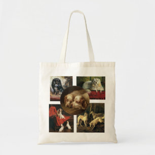 Vintage Illustration Dogs and Puppies! Tote Bag
