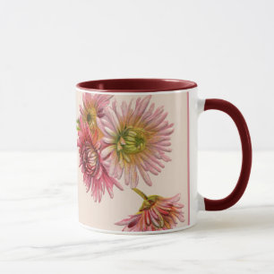 Vintage Illustration Floral Mug