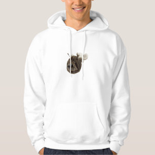 Vintage Illustration Humpback Angler Fish Hoodie