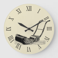 Vintage Illustration Lawn Mower Roman numerals C