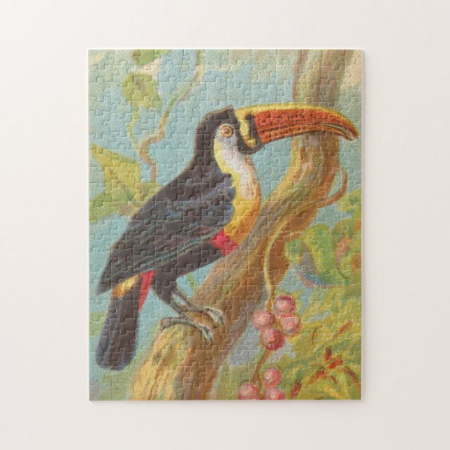 Vintage Illustration of a Toucan (1889) Jigsaw Puzzle (Vertical)