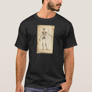 Vintage Illustration of Human Skeleton T-Shirt