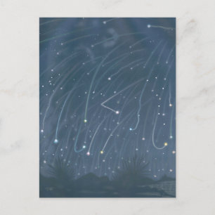 Vintage Illustration of "November Meteors"  Postcard