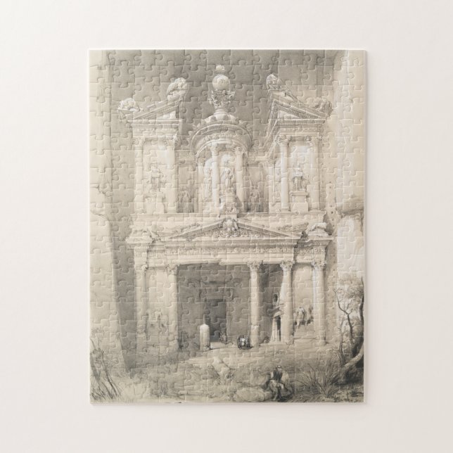 Vintage Illustration of Petra (1849) Jigsaw Puzzle (Vertical)