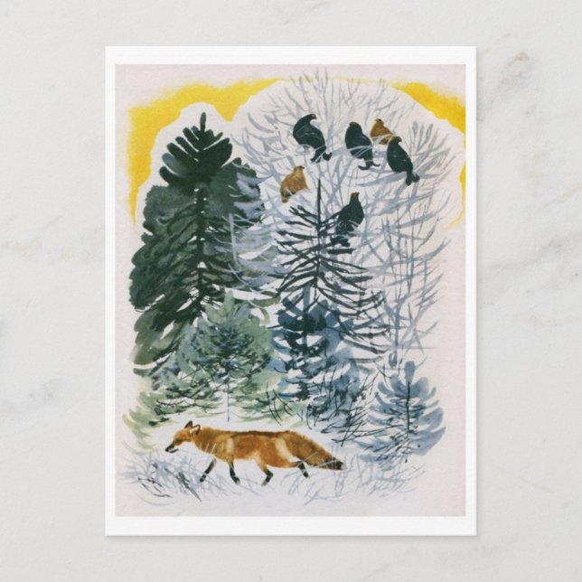 Vintage Illustration Postcard (Front)