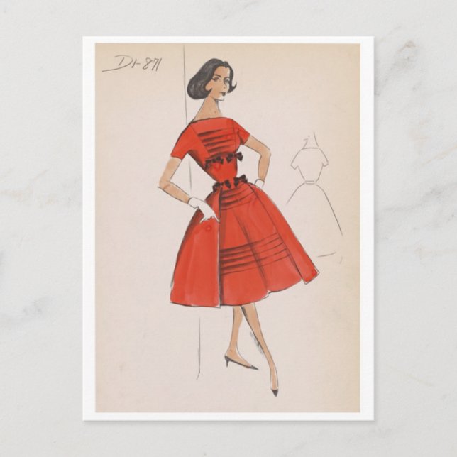 Vintage Illustration Postcard (Front)