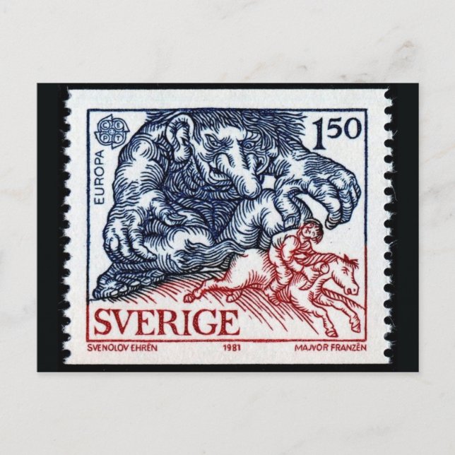 Vintage Illustration Postcard (Front)