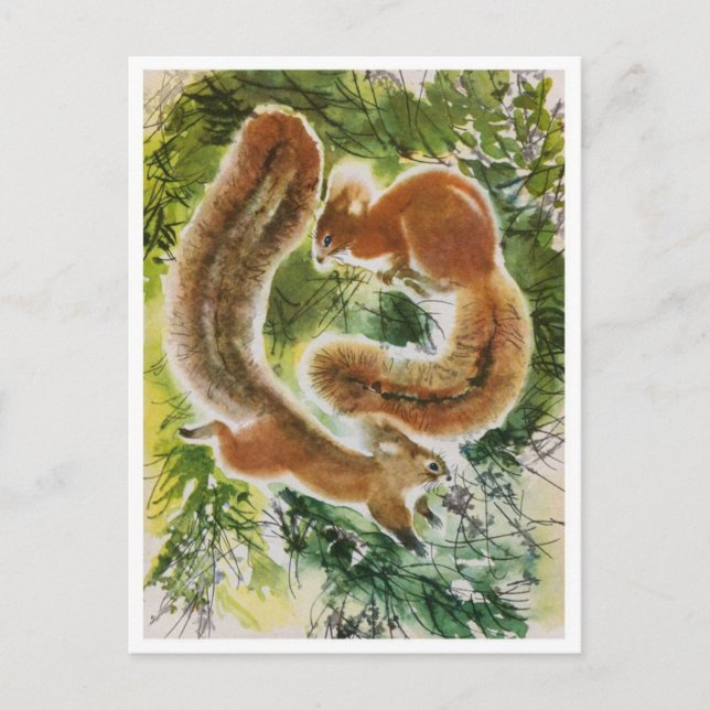 Vintage Illustration Postcard (Front)