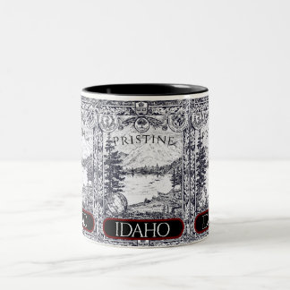 Vintage Illustration Pristine Idaho Mug