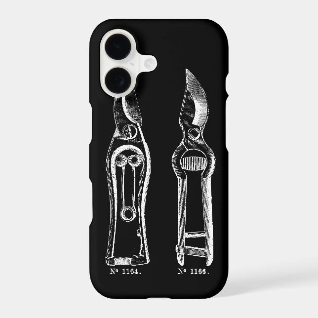 VINTAGE ILLUSTRATION Pruners iPhone Case (Back)