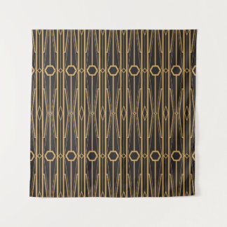 vintage illustration. Seamless geometric ornament  Tapestry