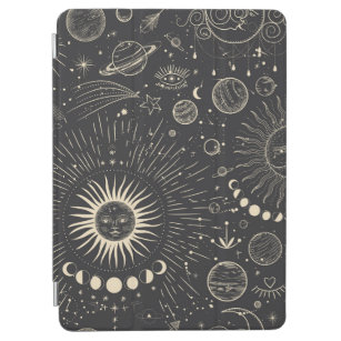 Vintage illustration set of moon phases. Different iPad Air Cover