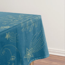 Vintage Illustration Sun Moon Stars