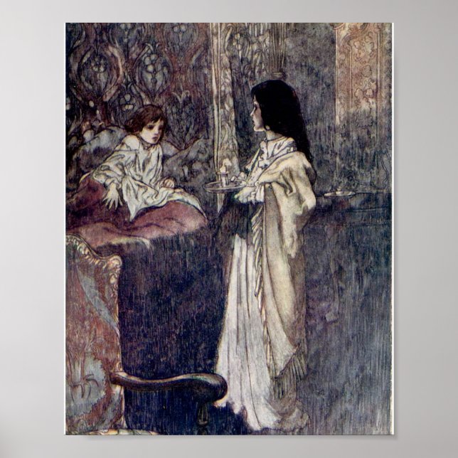 Vintage Illustration The Secret Garden  Poster (Front)