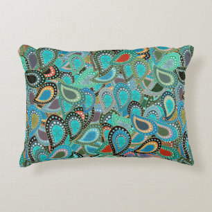 Vintage illustration. Ultrafashionable fabric patt Decorative Cushion