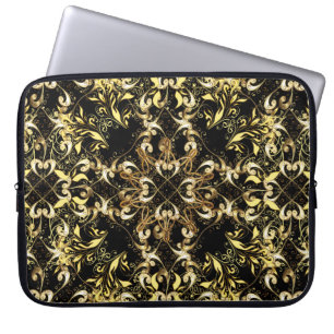 vintage illustration. Vintage seamless pattern on Laptop Sleeve