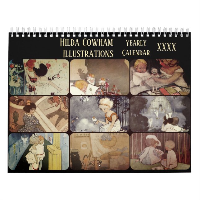 Vintage Illustrations Hilda Cowham Victorian Calendar (Cover)