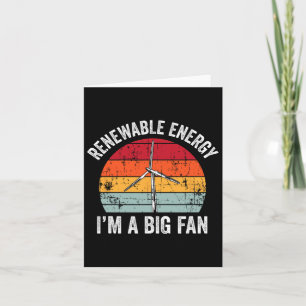 Vintage I'm A Big Fan Funny Renewable Energy Gift Card