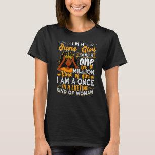 Vintage I'm A June Girl Birthday June Girls Women T-Shirt