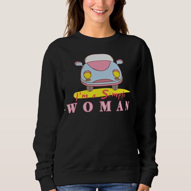 VINTAGE - I'M A SIMPLE WOMAN SWEATSHIRT (Front)