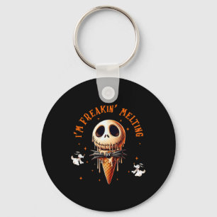 Vintage Im Freaking-melting Ice Cream Halloween Sp Key Ring