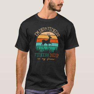 Vintage I'm Into Fitness Fit Ness Deer In My Freez T-Shirt