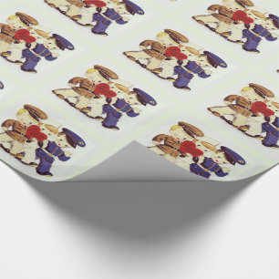 Vintage Image Military Valentine Gift Wrap