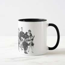 Vintage Image Sketch Classy Mug