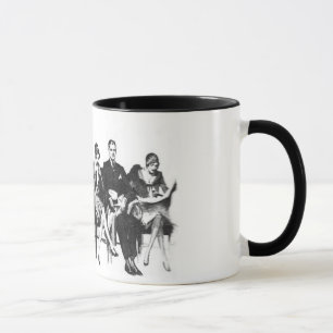 Vintage Image Sketch Classy Mug