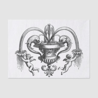 Vintage image with Cherubs Decoupage Tissue Paper