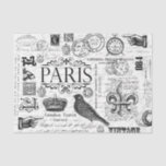 Vintage Impression Tissue Paper<br><div class="desc">Pattern of vintage writing,  stamps and graphics</div>