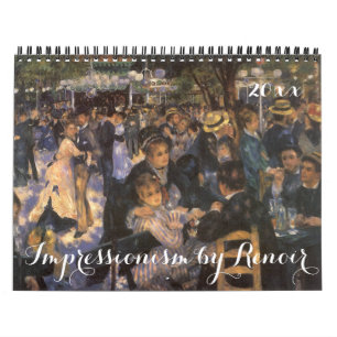 Vintage Impressionism by Pierre Auguste Renoir Calendar