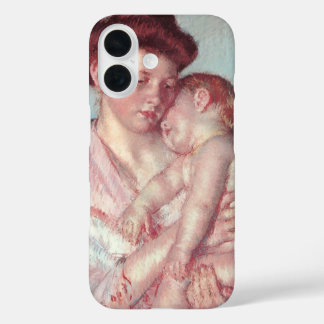 Vintage Impressionism, Sleepy Baby by Mary Cassatt iPhone 16 Case