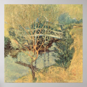 Vintage Impressionism, White Bridge by Twachtman Poster