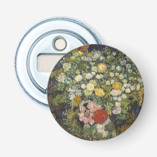 Vintage Impressionist Floral Bouquet Van Gogh Bottle Opener