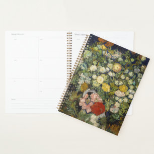 Vintage Impressionist Floral Bouquet Van Gogh Planner