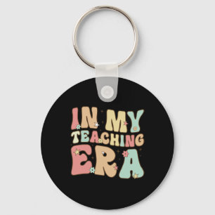 Vintage In My Teaching Era Cool Teacher Appreciati Key Ring