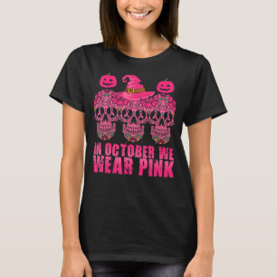 Vintage In October We Wear Pink Ribbon Sugar Sku T-Shirt