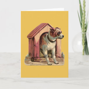 Vintage In the Dog House Greeting Card