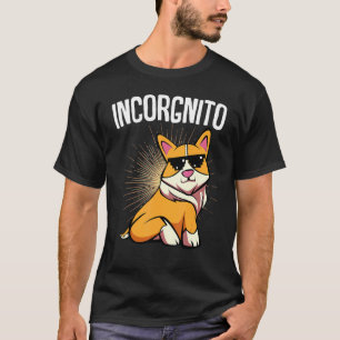 Vintage Incorgnito Welsh Corgi Sunglasses Pet Anim T-Shirt