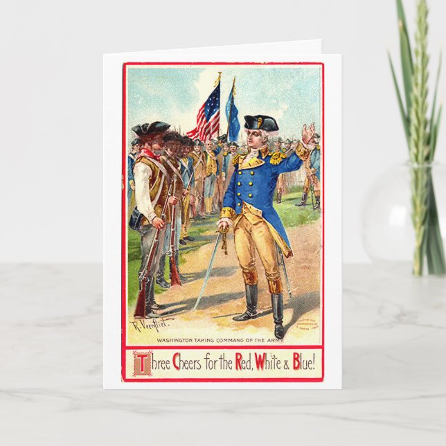 Vintage Independence Day Washington Card (Front)
