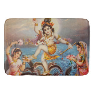 Vintage india bath mat