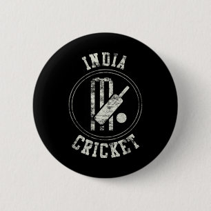 Vintage India Cricket Logo 6 Cm Round Badge
