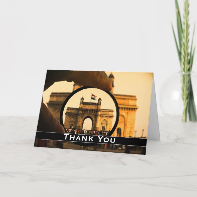 Vintage India Mumbai City Thank You (Front)