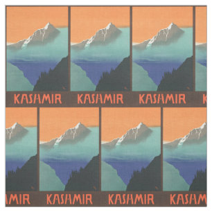 Vintage India Travel (Kashmir) customisable fabric