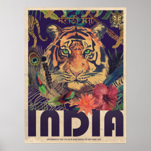 Vintage India Travel Poster