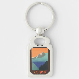 Vintage India Travel Poster key chain