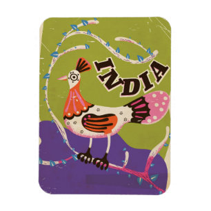 Vintage India Travel poster Magnet