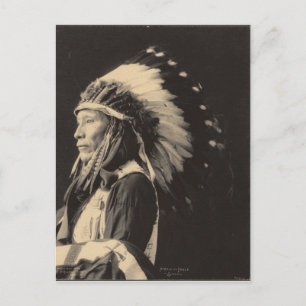 Vintage indian : Afraid of Eagle, Sioux - Postcard